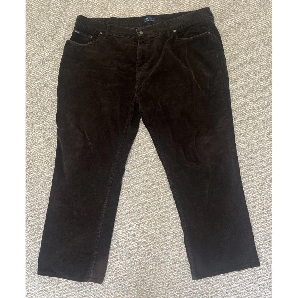 Polo Ralph Lauren Pants Mens 46x30 Dark Brown Corduroy Classic Fit Casual Chino